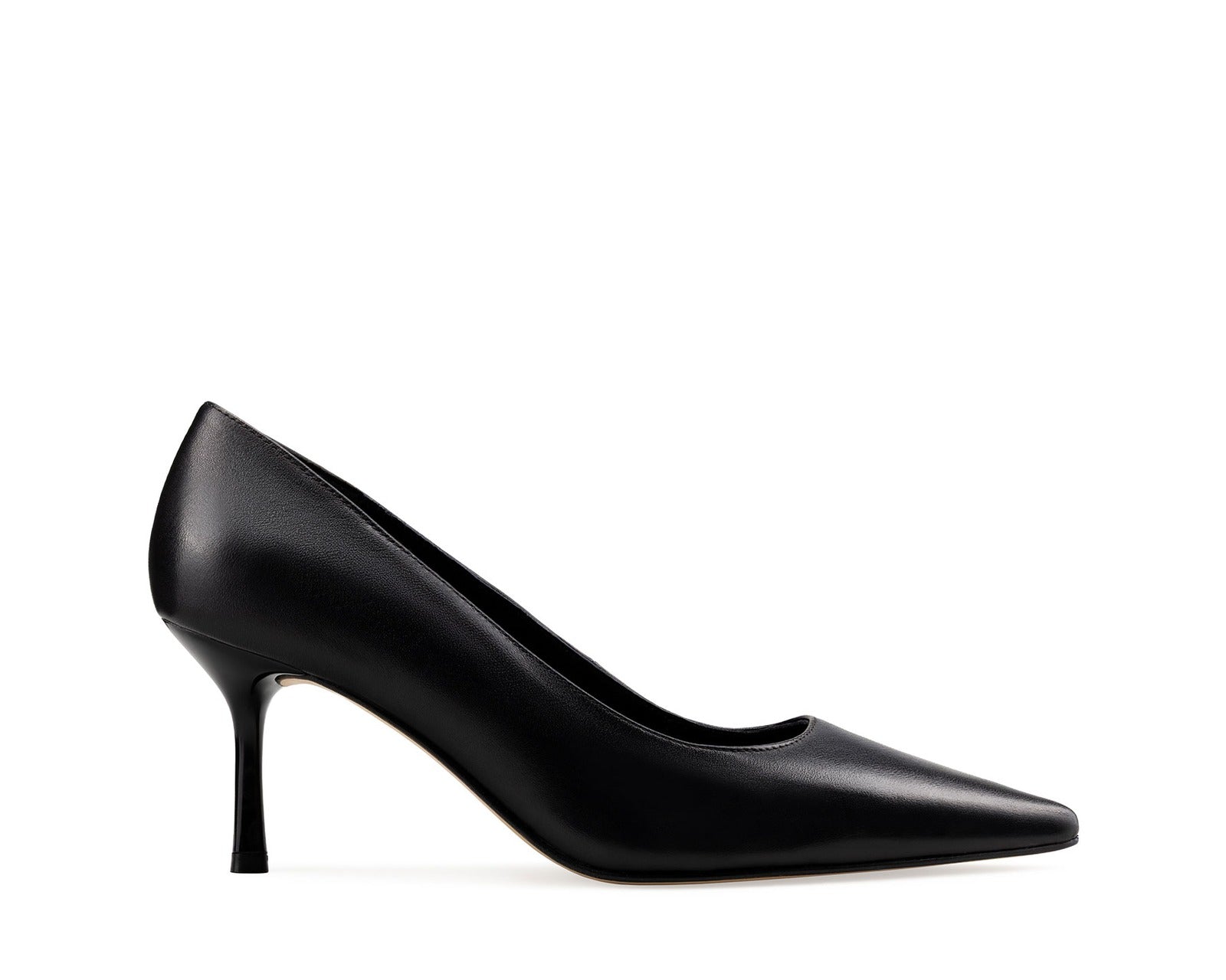Cossette zapatilla de piel negra, vista 1