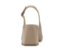 Agnes zapatilla de piel beige, vista 3
