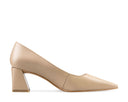 Marcela zapatilla de piel beige, vista 4