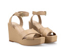 Edith - Plataformas de Piel Beige, vista 5
