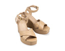 Edith - Plataformas de Piel Beige, vista 6