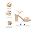 Elia - Tacones de Piel Beige, infografía