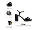 Elia - Tacones de Piel Negros, infografía