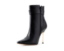 Elisa - Botines de Piel Negros, vista 3