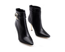 Elisa - Botines de Piel Negros, vista 6