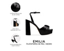 Emilia - Tacones de Piel Negros, infografía
