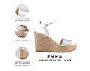 Emma - Alpargatas de Piel Plata, infografía