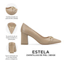 Infografía Estela beige - detalles y medidas