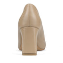 Estela zapatillas de piel beige - vista 3