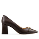 Estela zapatillas de piel café - vista 1