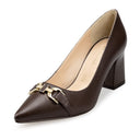 Estela zapatillas de piel café - vista 2