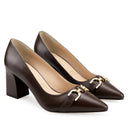 Estela zapatillas de piel café - vista 7