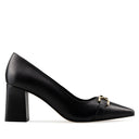 Estela zapatillas de piel negro - vista 1