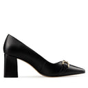 Estela zapatillas de piel negro - vista 4