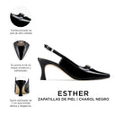 Infografía Esther negro - detalles y medidas