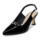 Esther zapatillas de charol negras - vista 2