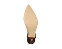 Flor zapatillas de piel beige con café - vista 6