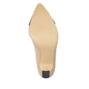Francesca zapatilla de tacón beige con negro - vista 6