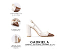 Gabriela - Zapatillas de Piel Marfil, infografía