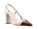 Gabriela - Zapatillas de Piel Marfil, vista 2