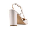 Gabriela - Zapatillas de Piel Marfil, vista 4