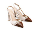 Gabriela - Zapatillas de Piel Marfil, vista 6
