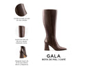 Gala - Botas de Piel Cafés, infografía