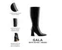 Gala - Botas de Piel Negras, infografía