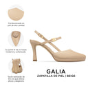 Infografía Galia beige - detalles y medidas
