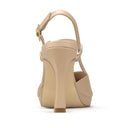 Galia zapatillas de piel beige - vista 3