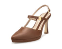 Galia - Zapatillas de Piel Cafés, vista 2