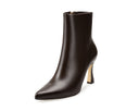 Gema botines de piel chocolate - vista 2