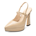 Iraís zapatillas de piel beige - vista 2