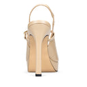 Iraís zapatillas de piel beige - vista 3