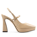 Iraís zapatillas de piel beige - vista 4