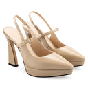 Iraís zapatillas de piel beige - vista 7