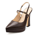 Iraís Zapatillas de Piel Chocolate - vista 2