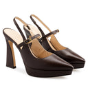 Iraís Zapatillas de Piel Chocolate - vista 7
