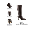 Infografía Izel chocolate - detalles y medidas