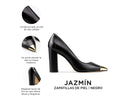 Jazmín - Zapatillas de Piel Negras, infografía