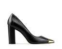 Jazmín - Zapatillas de Piel Negras, vista 1