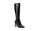 Karla - Botas de Piel Croco Negras, vista 2