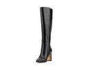 Karla - Botas de Piel Croco Negras, vista 3