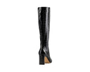 Karla - Botas de Piel Croco Negras, vista 4