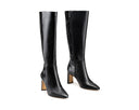 Karla - Botas de Piel Croco Negras, vista 6