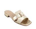 Larissa - Sandalias de Piel Champagne, vista 2