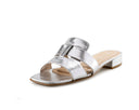 Larissa - Sandalias de Piel Plata, vista 2