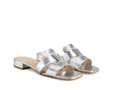Larissa - Sandalias de Piel Plata, vista 7