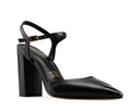 Laura - Zapatillas de Piel Negras, vista 2