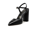 Laura - Zapatillas de Piel Negras, vista 3